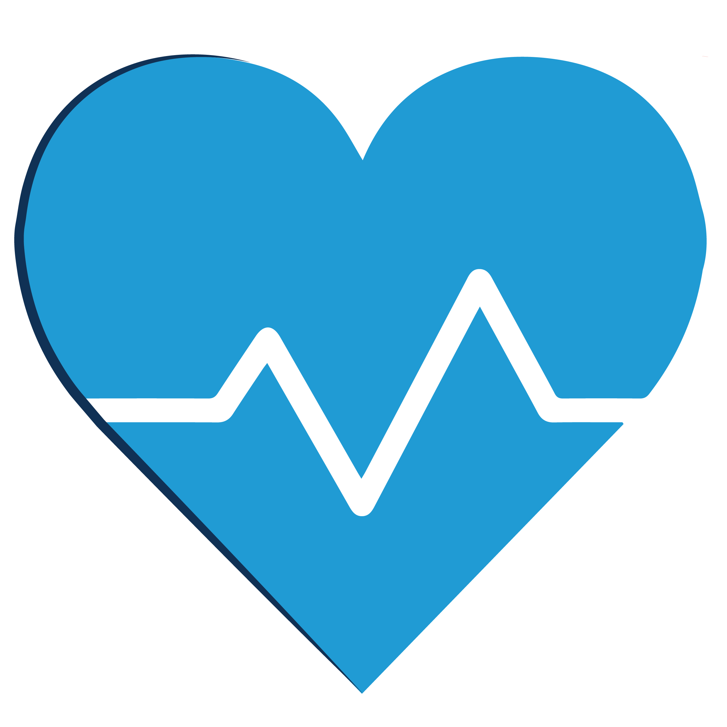 icon of heart with EKG lines inside